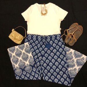 NWT Mud Pie Ashlynne Pant Navy-L